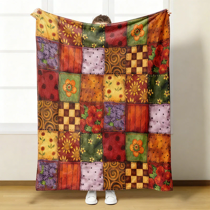 🎉Nieuwjaars Cadeau 50% KORTING!🌸Gezellig Ultrazachte Bloemen Flanellen Deken – Levendige Prints & Makkelijk Onderhoud: Perfect Voor Bank & Bed! - Image 6