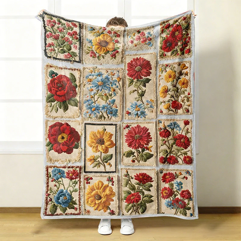 🎉Nieuwjaars Cadeau 50% KORTING!🌸Gezellig Ultrazachte Bloemen Flanellen Deken – Levendige Prints & Makkelijk Onderhoud: Perfect Voor Bank & Bed! - Image 7