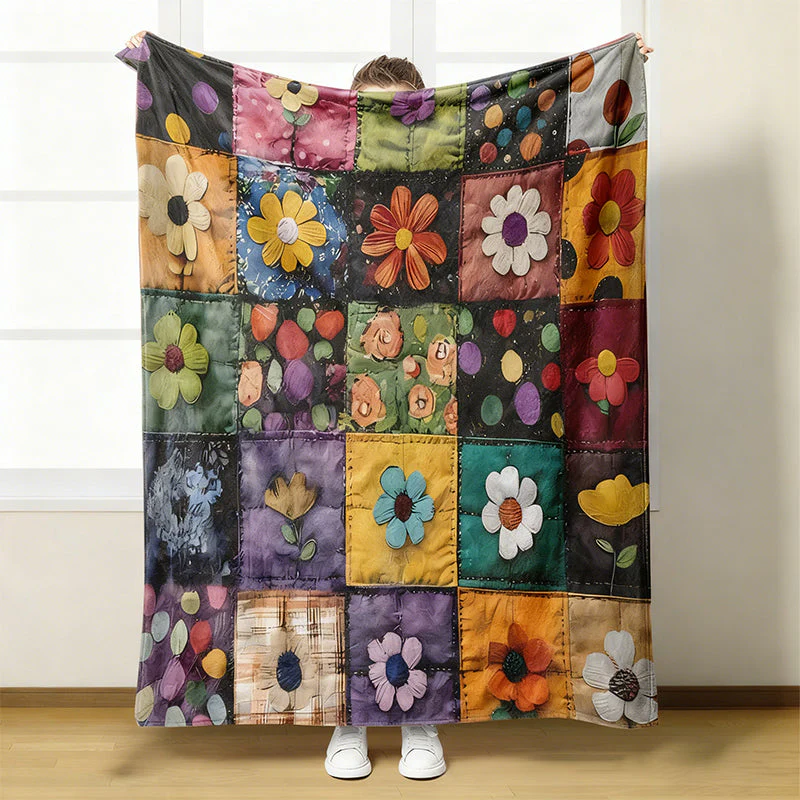 🎉Nieuwjaars Cadeau 50% KORTING!🌸Gezellig Ultrazachte Bloemen Flanellen Deken – Levendige Prints & Makkelijk Onderhoud: Perfect Voor Bank & Bed! - Image 9