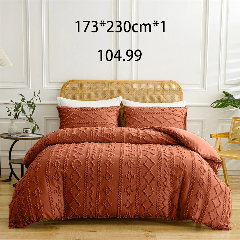 🌞Fris De Lente In Met 50% Korting!🛏️Gezellige 3-Delige Beddengoedset | Boho Jacquard Patroon | Ultra-Zacht & Machinewasbaar | Verfijnde Slaapkamerstijl - Image 11