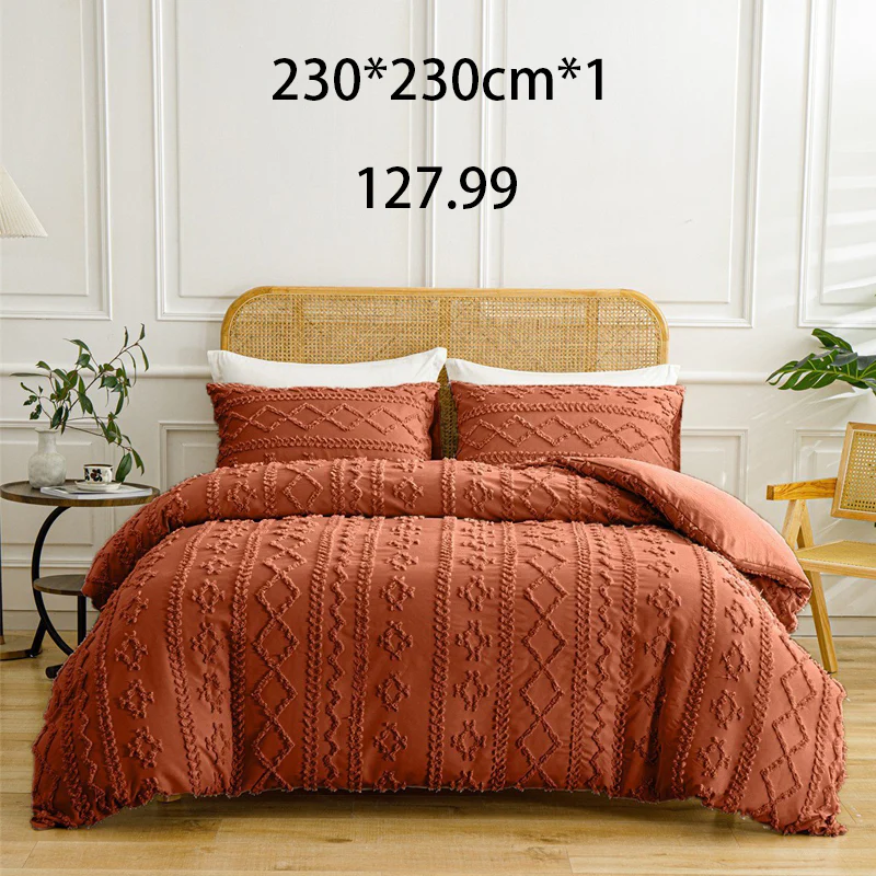 🌞Fris De Lente In Met 50% Korting!🛏️Gezellige 3-Delige Beddengoedset | Boho Jacquard Patroon | Ultra-Zacht & Machinewasbaar | Verfijnde Slaapkamerstijl - Image 13