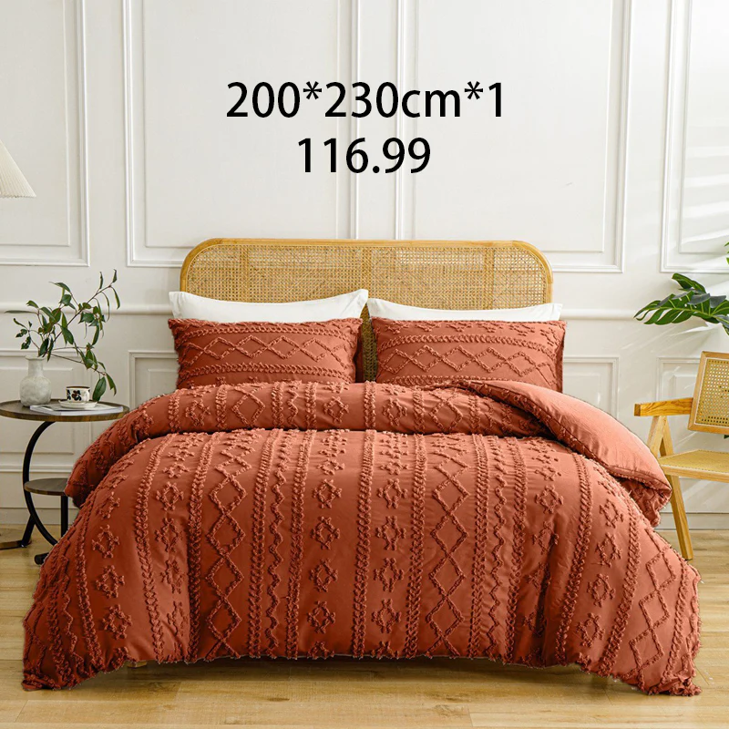 🌞Fris De Lente In Met 50% Korting!🛏️Gezellige 3-Delige Beddengoedset | Boho Jacquard Patroon | Ultra-Zacht & Machinewasbaar | Verfijnde Slaapkamerstijl - Image 14