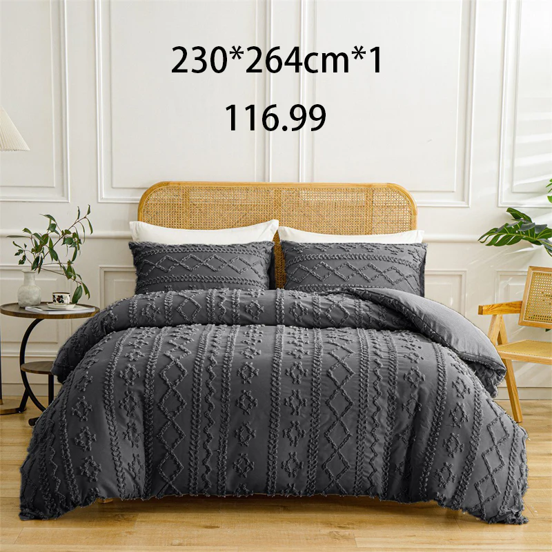 🌞Fris De Lente In Met 50% Korting!🛏️Gezellige 3-Delige Beddengoedset | Boho Jacquard Patroon | Ultra-Zacht & Machinewasbaar | Verfijnde Slaapkamerstijl - Image 16