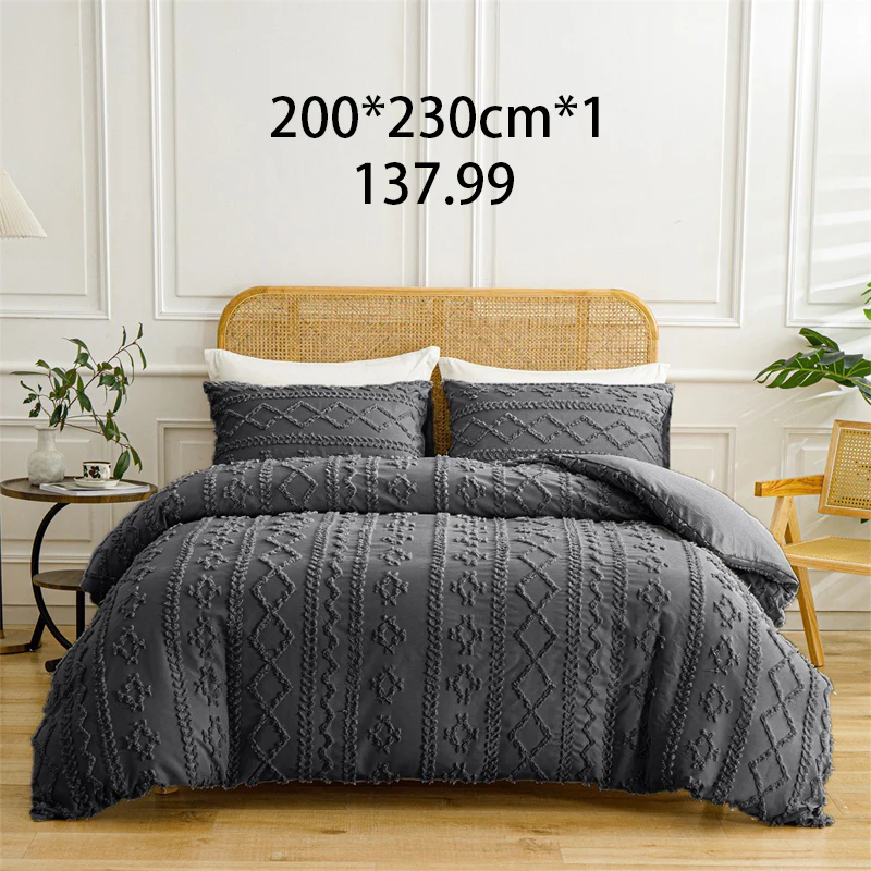 🌞Fris De Lente In Met 50% Korting!🛏️Gezellige 3-Delige Beddengoedset | Boho Jacquard Patroon | Ultra-Zacht & Machinewasbaar | Verfijnde Slaapkamerstijl - Image 17