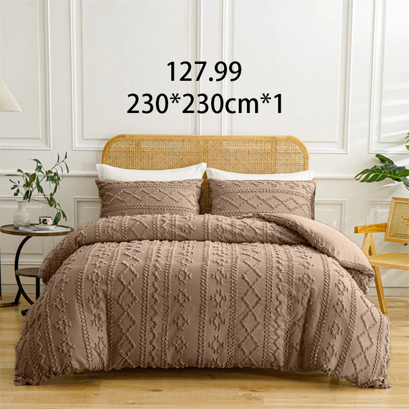 🌞Fris De Lente In Met 50% Korting!🛏️Gezellige 3-Delige Beddengoedset | Boho Jacquard Patroon | Ultra-Zacht & Machinewasbaar | Verfijnde Slaapkamerstijl - Image 20