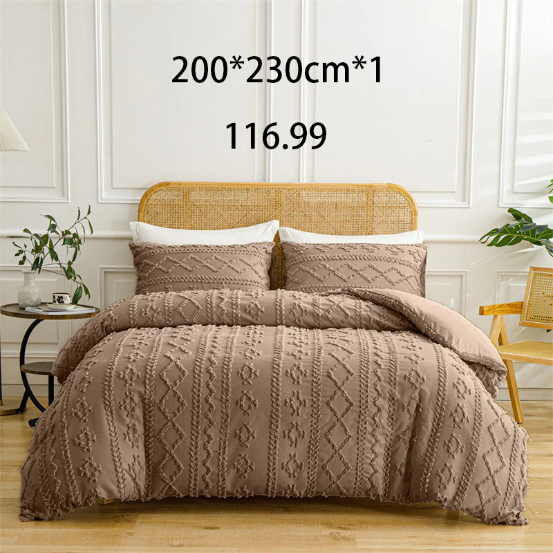 🌞Fris De Lente In Met 50% Korting!🛏️Gezellige 3-Delige Beddengoedset | Boho Jacquard Patroon | Ultra-Zacht & Machinewasbaar | Verfijnde Slaapkamerstijl - Image 21
