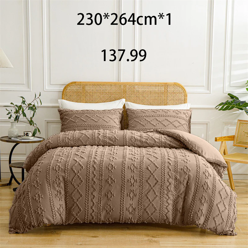 🌞Fris De Lente In Met 50% Korting!🛏️Gezellige 3-Delige Beddengoedset | Boho Jacquard Patroon | Ultra-Zacht & Machinewasbaar | Verfijnde Slaapkamerstijl - Image 22