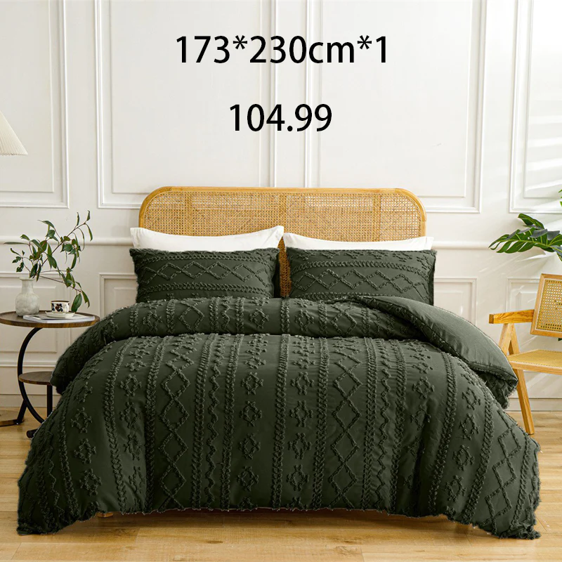 🌞Fris De Lente In Met 50% Korting!🛏️Gezellige 3-Delige Beddengoedset | Boho Jacquard Patroon | Ultra-Zacht & Machinewasbaar | Verfijnde Slaapkamerstijl - Image 23