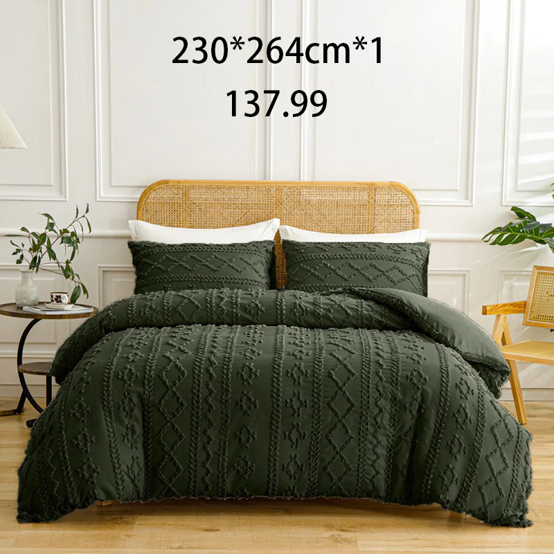 🌞Fris De Lente In Met 50% Korting!🛏️Gezellige 3-Delige Beddengoedset | Boho Jacquard Patroon | Ultra-Zacht & Machinewasbaar | Verfijnde Slaapkamerstijl - Image 24