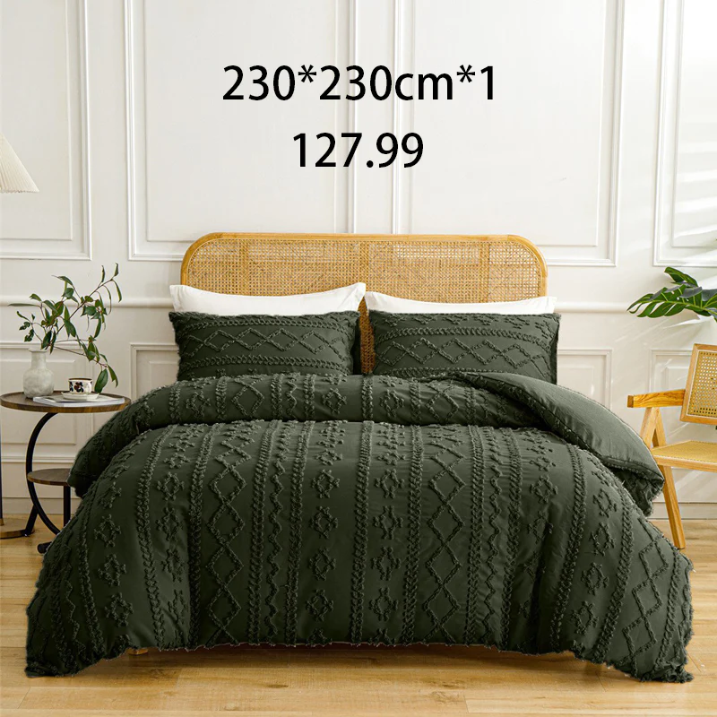 🌞Fris De Lente In Met 50% Korting!🛏️Gezellige 3-Delige Beddengoedset | Boho Jacquard Patroon | Ultra-Zacht & Machinewasbaar | Verfijnde Slaapkamerstijl - Image 26