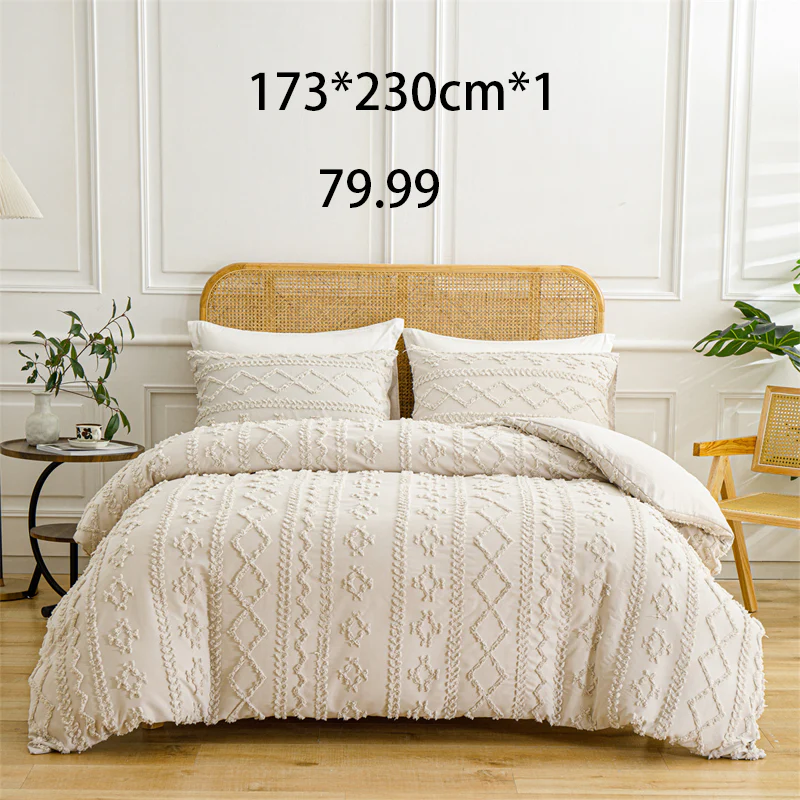 🌞Fris De Lente In Met 50% Korting!🛏️Gezellige 3-Delige Beddengoedset | Boho Jacquard Patroon | Ultra-Zacht & Machinewasbaar | Verfijnde Slaapkamerstijl - Image 27