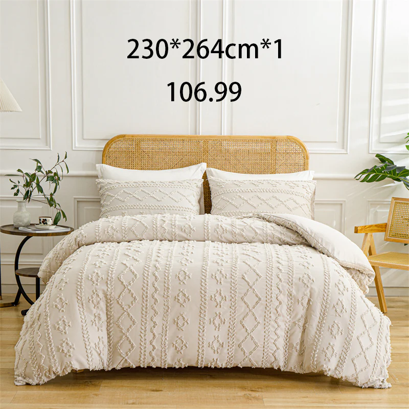 🌞Fris De Lente In Met 50% Korting!🛏️Gezellige 3-Delige Beddengoedset | Boho Jacquard Patroon | Ultra-Zacht & Machinewasbaar | Verfijnde Slaapkamerstijl - Image 29