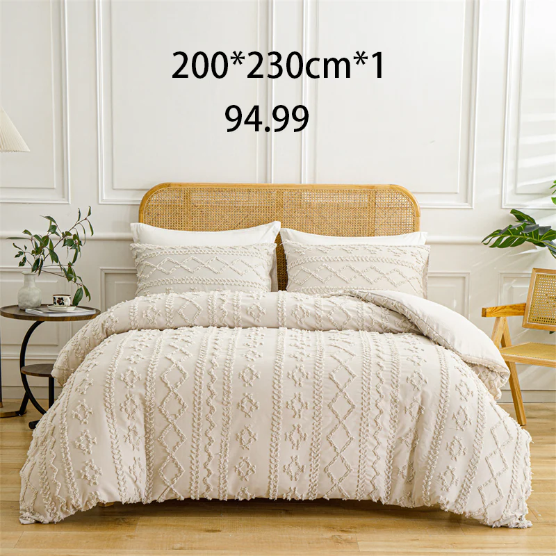 🌞Fris De Lente In Met 50% Korting!🛏️Gezellige 3-Delige Beddengoedset | Boho Jacquard Patroon | Ultra-Zacht & Machinewasbaar | Verfijnde Slaapkamerstijl - Image 30