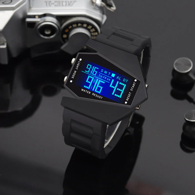 🎉Nieuwjaars Cadeau 50% KORTING!✈️Vliegtuigvormig Lichtgevend LED-Horloge: Uniek Design + Meerkleurige Lichteffecten – Opvallend & Leuk! - Image 3