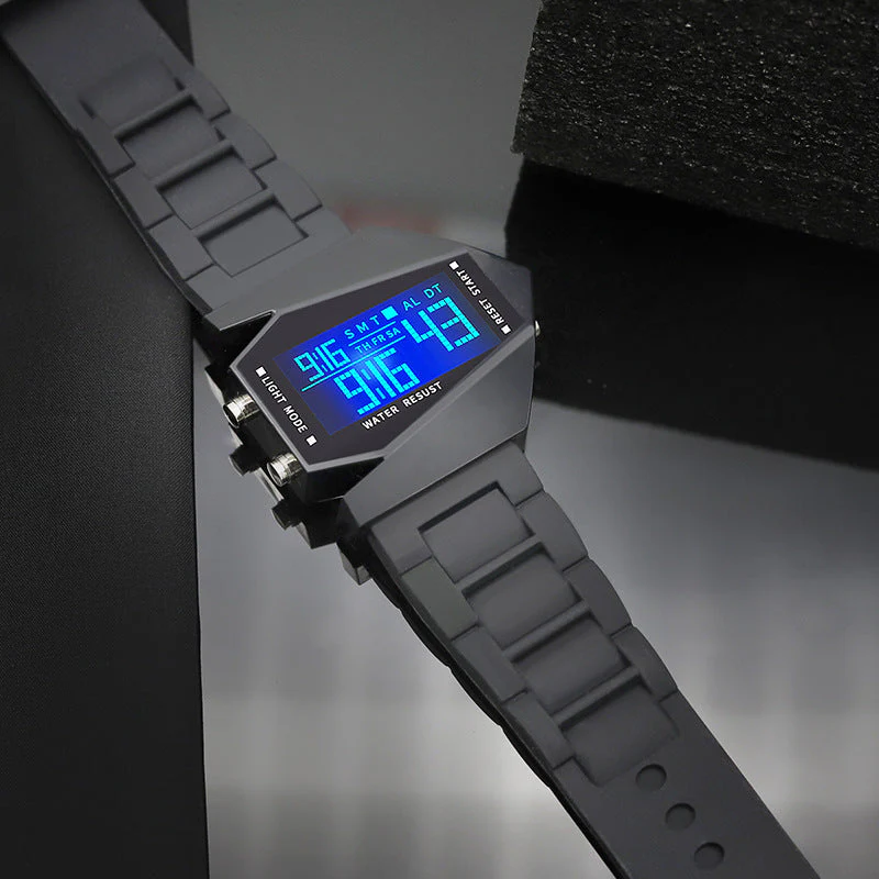 🎉Nieuwjaars Cadeau 50% KORTING!✈️Vliegtuigvormig Lichtgevend LED-Horloge: Uniek Design + Meerkleurige Lichteffecten – Opvallend & Leuk! - Image 4