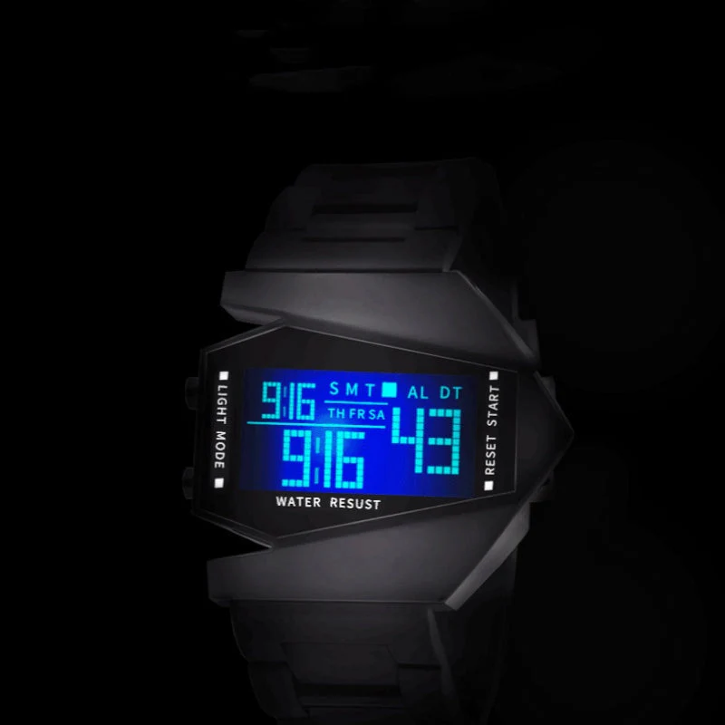🎉Nieuwjaars Cadeau 50% KORTING!✈️Vliegtuigvormig Lichtgevend LED-Horloge: Uniek Design + Meerkleurige Lichteffecten – Opvallend & Leuk! - Image 5