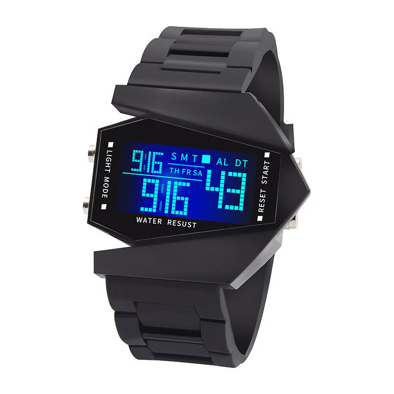 🎉Nieuwjaars Cadeau 50% KORTING!✈️Vliegtuigvormig Lichtgevend LED-Horloge: Uniek Design + Meerkleurige Lichteffecten – Opvallend & Leuk! - Image 8