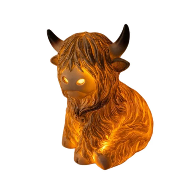 🎉Nieuwjaars Cadeau 50% KORTING!🐮Schattig Highland Cow Nachtlampje – Warmte & Rustieke Charme voor Jouw Kamer! - Image 2