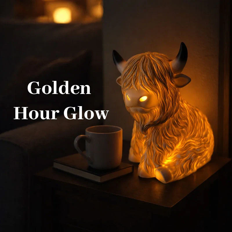 🎉Nieuwjaars Cadeau 50% KORTING!🐮Schattig Highland Cow Nachtlampje – Warmte & Rustieke Charme voor Jouw Kamer! - Image 3