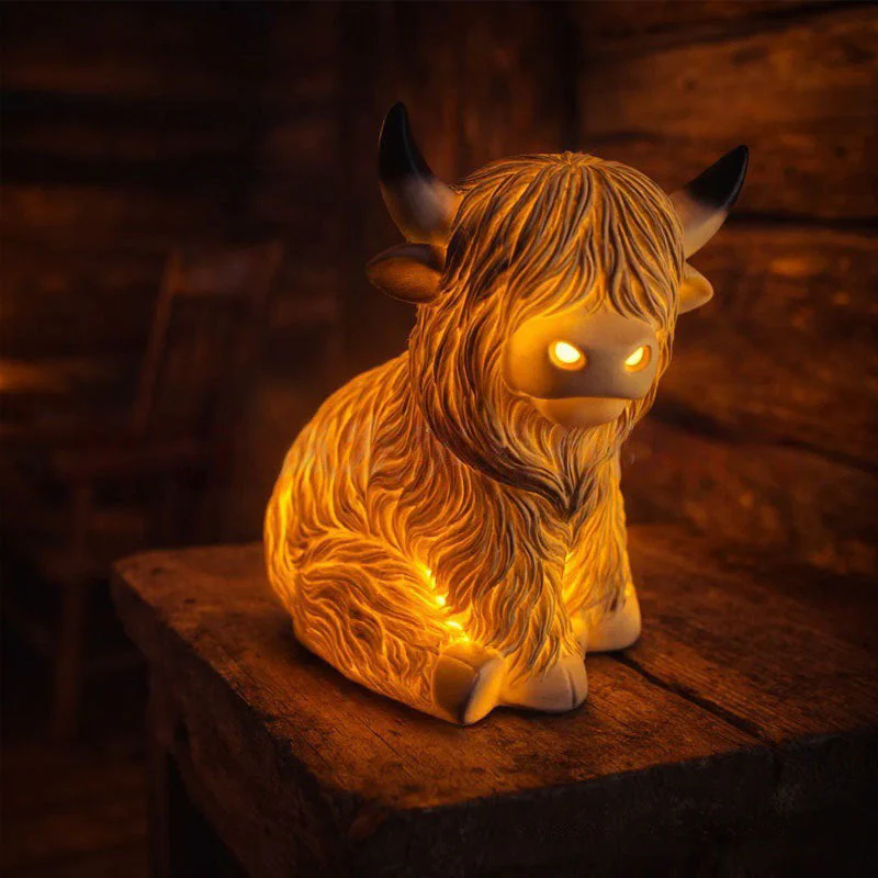 🎉Nieuwjaars Cadeau 50% KORTING!🐮Schattig Highland Cow Nachtlampje – Warmte & Rustieke Charme voor Jouw Kamer! - Image 6