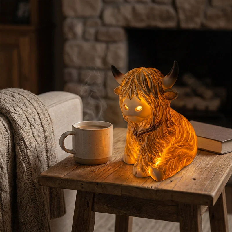 🎉Nieuwjaars Cadeau 50% KORTING!🐮Schattig Highland Cow Nachtlampje – Warmte & Rustieke Charme voor Jouw Kamer! - Image 8