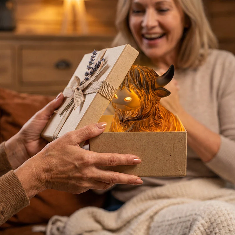 🎉Nieuwjaars Cadeau 50% KORTING!🐮Schattig Highland Cow Nachtlampje – Warmte & Rustieke Charme voor Jouw Kamer! - Image 9