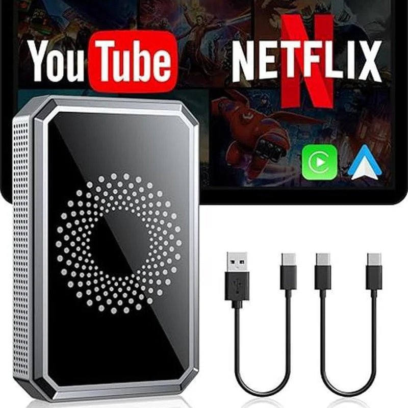 🎉Nieuwjaars Cadeau 50% KORTING!🚗3-in-1 Draadloze Auto Display Adapter: Wireless CarPlay + Android 13 + 4K Entertainment – Upgrade Je Auto-Infotainment In Seconden! - Image 8