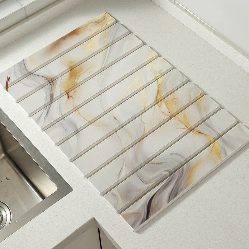 🌞Fris De Lente In Met 50% Korting!🪨 Luxe Marmer Diatomeeënaarde Droogmat – 60Sec Superabsorberend & Hittebestendig | Keuken Aanrecht Must-Have! - Image 6