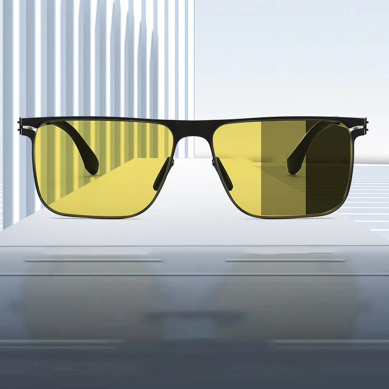 🎉Nieuwjaars Cadeau 50% KORTING!👓 Dag & Nacht Photochromatische Rijbril - Automatisch Kleurveranderend (UV Bescherming + Nachtzicht): Comfortabel (20g) Voor Veilige Ritten!