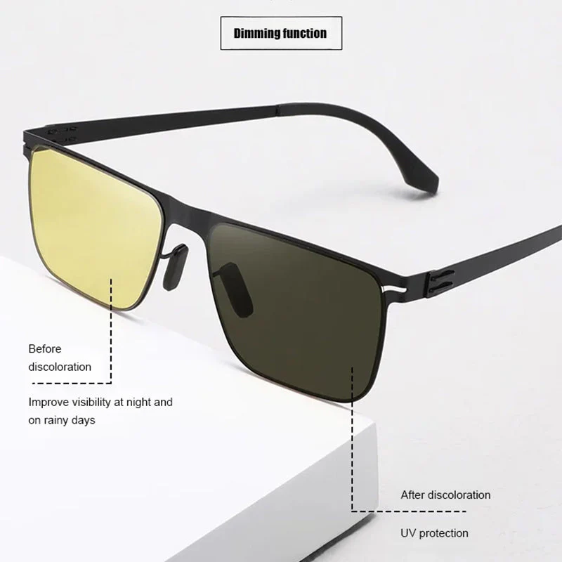 🎉Nieuwjaars Cadeau 50% KORTING!👓 Dag & Nacht Photochromatische Rijbril - Automatisch Kleurveranderend (UV Bescherming + Nachtzicht): Comfortabel (20g) Voor Veilige Ritten! - Image 4