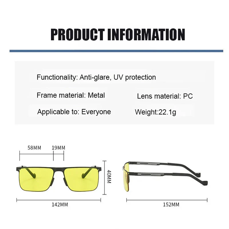 🎉Nieuwjaars Cadeau 50% KORTING!👓 Dag & Nacht Photochromatische Rijbril - Automatisch Kleurveranderend (UV Bescherming + Nachtzicht): Comfortabel (20g) Voor Veilige Ritten! - Image 8