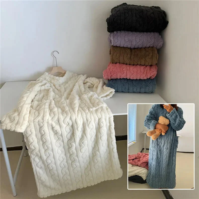 🔥 Kerstpromotie: Winter koraal fluwelen huiskleding – 50% korting - Image 9