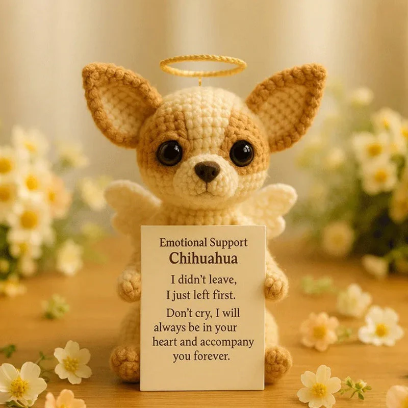 🐾👼 Delicate Miniatuur Gehaakte Hondensouvenir – Emotionele Troost, Engel Ontwerp! - Image 10