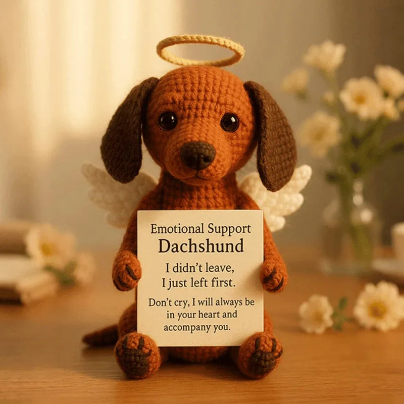 🐾👼 Delicate Miniatuur Gehaakte Hondensouvenir – Emotionele Troost, Engel Ontwerp! - Image 7