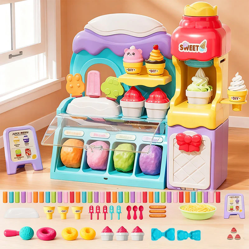 ✨ Kerstuitverkoop 50% KORTING! DIY IJsspeelset voor Kinderen – Creatieve Rollenspel & Zintuiglijke Ontwikkeling, Ideaal Kerstcadeau! - Image 11