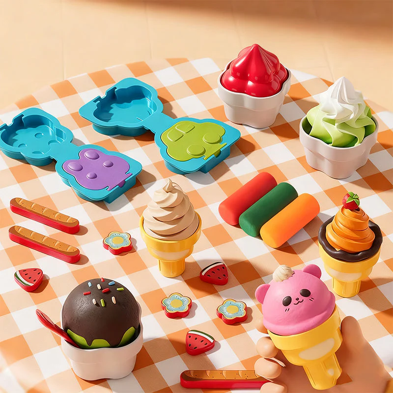✨ Kerstuitverkoop 50% KORTING! DIY IJsspeelset voor Kinderen – Creatieve Rollenspel & Zintuiglijke Ontwikkeling, Ideaal Kerstcadeau! - Image 3
