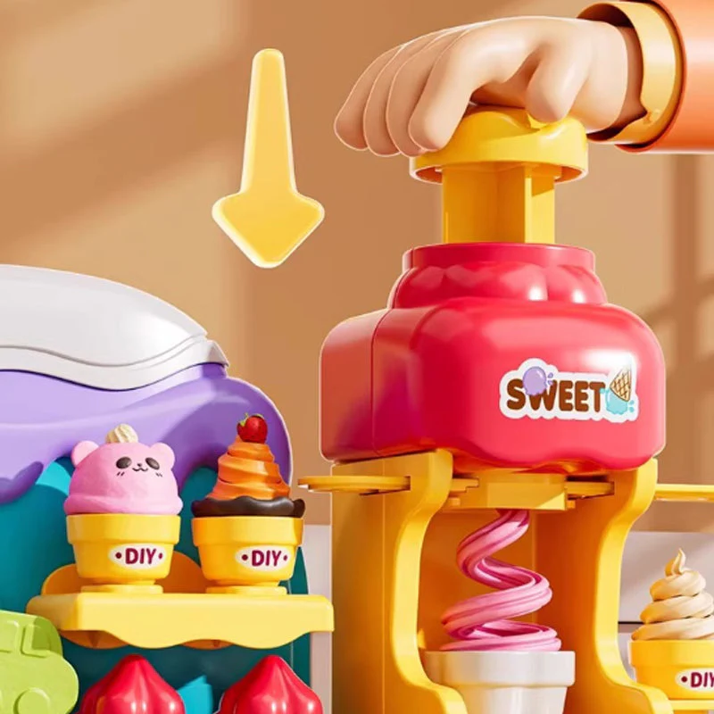 ✨ Kerstuitverkoop 50% KORTING! DIY IJsspeelset voor Kinderen – Creatieve Rollenspel & Zintuiglijke Ontwikkeling, Ideaal Kerstcadeau! - Image 4