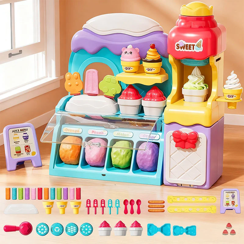 ✨ Kerstuitverkoop 50% KORTING! DIY IJsspeelset voor Kinderen – Creatieve Rollenspel & Zintuiglijke Ontwikkeling, Ideaal Kerstcadeau! - Image 9