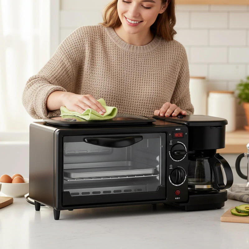 🎉Nieuwjaars Cadeau 50% KORTING!🥞3-in-1 Elektrisch Ontbijtstation - Broodrooster, Koffiezetter & Bakplaat: 1 Apparaat Voor Heel Gezins Ontbijt (Spaar Aanrechtruimte!) - Image 4