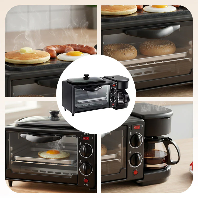 🎉Nieuwjaars Cadeau 50% KORTING!🥞3-in-1 Elektrisch Ontbijtstation - Broodrooster, Koffiezetter & Bakplaat: 1 Apparaat Voor Heel Gezins Ontbijt (Spaar Aanrechtruimte!) - Image 8