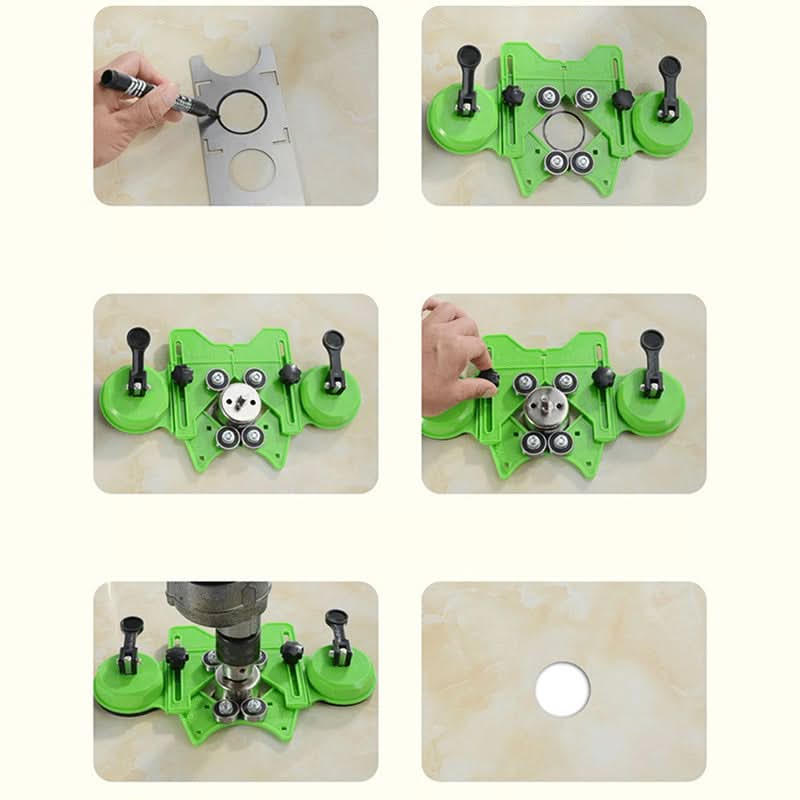 🎉Nieuwjaars Cadeau 50% KORTING!🛠️Draagbare Gatzoeker voor Keramische Tegels (360° Verstelbaar + RVS) – Eenzijdig Positioneren: Nauwkeurig Boren Zonder Fouten! - Image 8