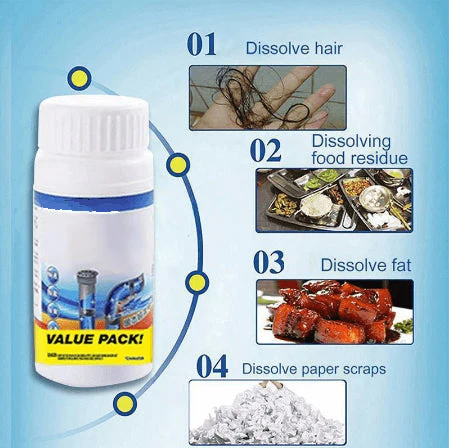 🌞Fris De Lente In Met 50% Korting!🧩Krachtige Gootsteen- & Afvoerreiniger: Snelle Ontstopping Oplossing + 99,9% Bacteriedood! - Image 4
