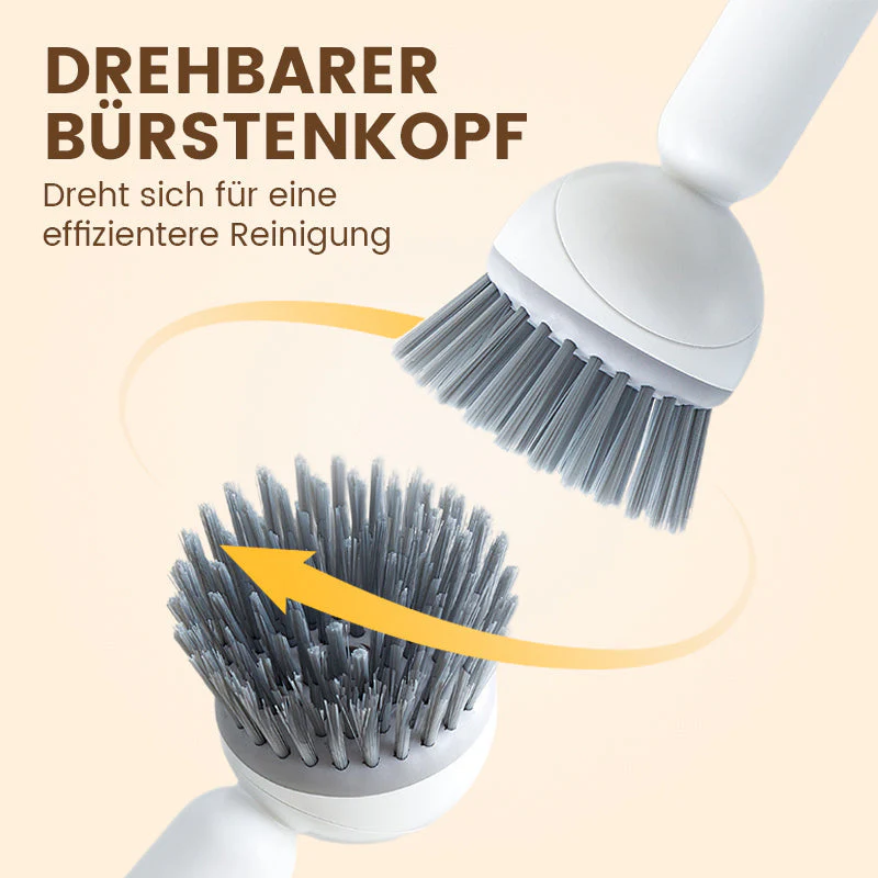 🎉Nieuwjaars Cadeau 50% KORTING!🧼Roterende Reinigingsborstel (Lange Steel + Vloeistofdispenser) – 360° Reiniging Zonder Krassen: Perfect Voor Schalen & Potten! - Image 3