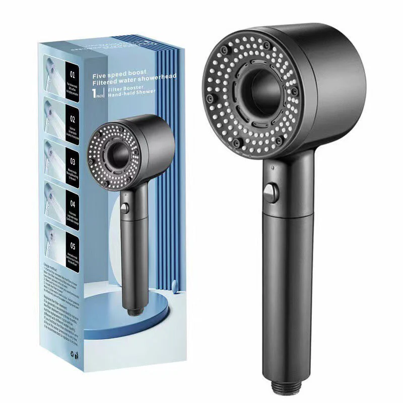Exclusief Sinterklaasvoordeel!50% KORTING✨Turbo Air Boost Hoogdruk Douchekop – 5 Sproeimodi, Meerlaagse Filtratie & Zonder Booren Installatie (Duurzaam & Gezond Voor Huid!) - Image 15