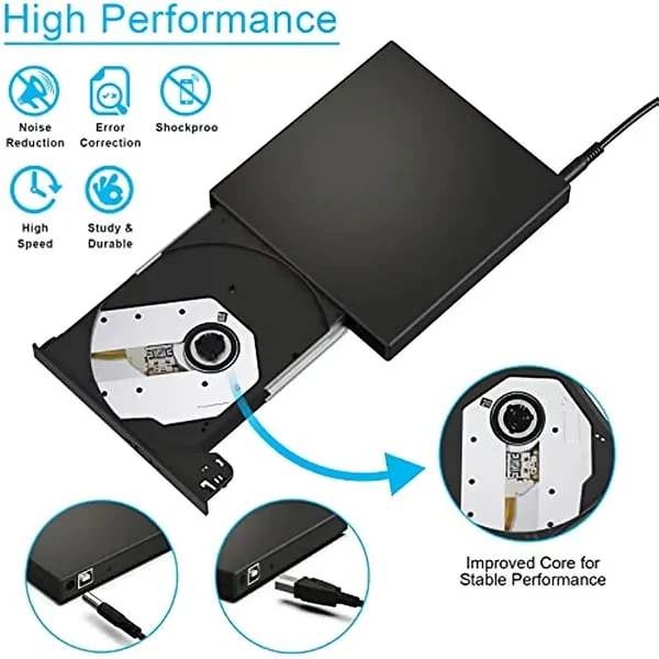 🎉Nieuwjaars Cadeau 50% KORTING!💿 Externe USB-cd/dvd-speler – Plug & Play voor oude foto's, muziek & bestanden (geen ingebouwde schijf in je laptop?) ✨ - Image 13