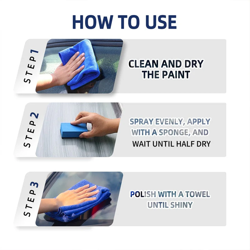 🌞Fris De Lente In Met 50% Korting!🚗 3-in-1 Auto-lakspray: Reinigen + Coaten + Beschermen in één stap – directe glans én langdurige bescherming! - Image 6