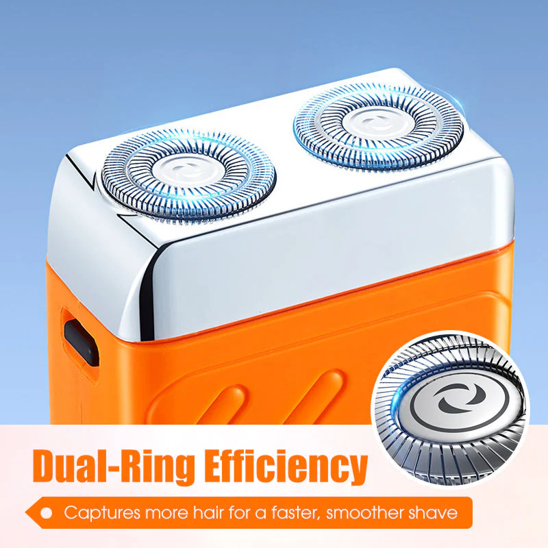 🪒✈️ Efficiënt Duurzaam Mini Scheerapparaat – Dubbel Ringblad, Ultracompact Draagbaar & Afwasbare Scheerkop (Type-C Opladen)! - Image 3