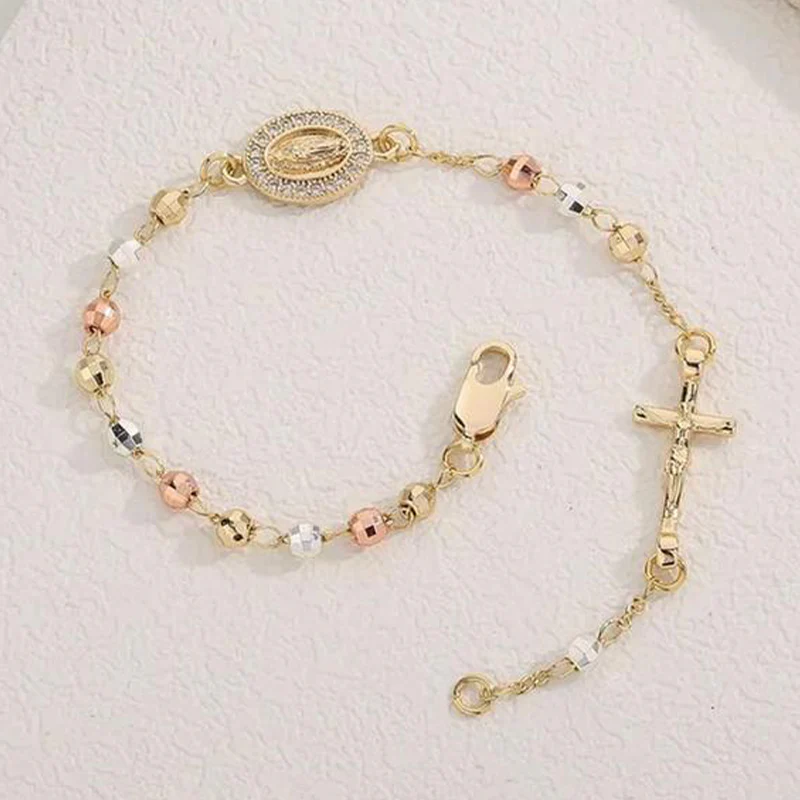 Elegante armband met stras kruisje - Image 7