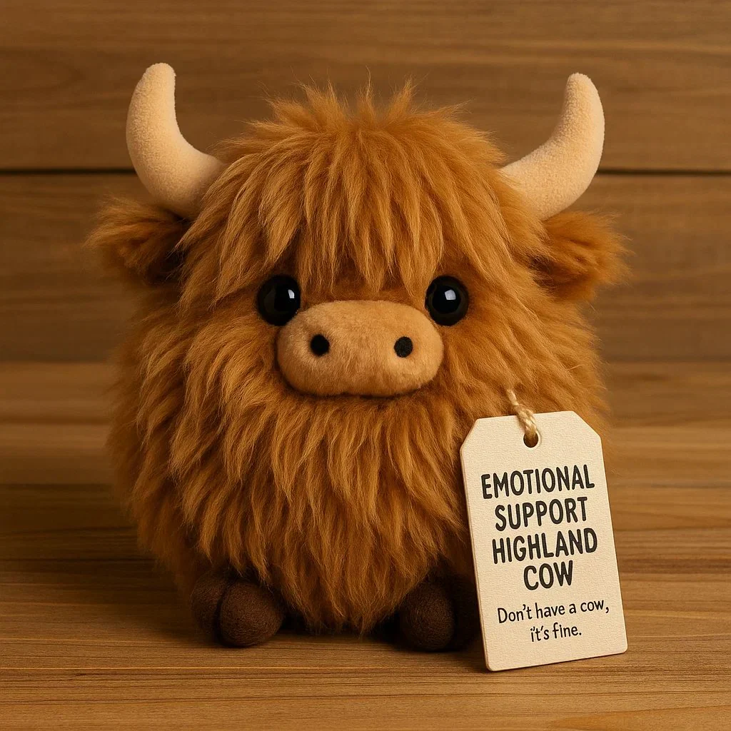 🐮🔥 Kerstuitverkoop 30% Korting! Emotional Support Highland Cow Plush – Ultrasoft, Charmant Ontwerp & Troostende Knuffel(Perfect Cadeau!)