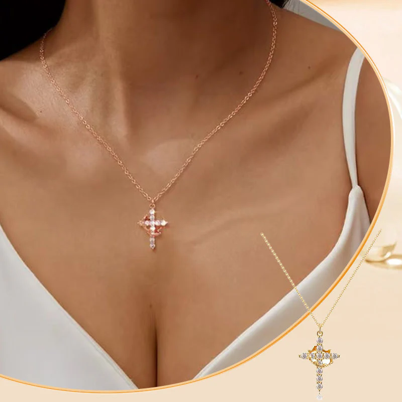 ✝️👑 Forever Cross & Crown Ketting – Betekenisvol Symbool, Moissanite Glans & Unisex Design (Duurzaam & Waterdicht!) - Image 5